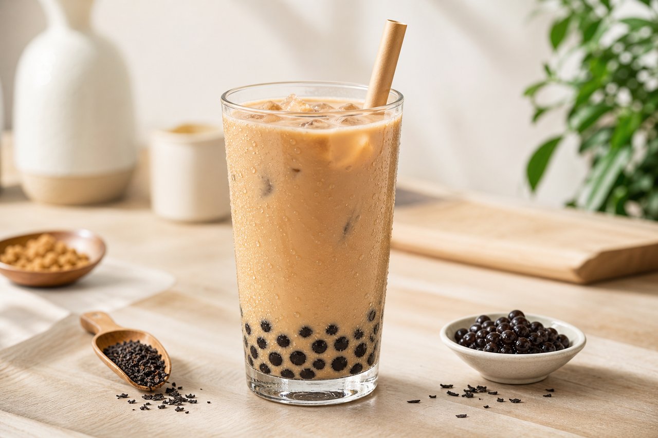 Classic Milk Tea with Boba