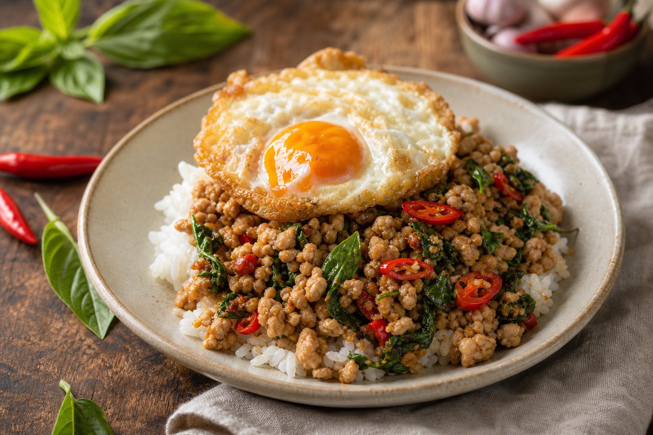 Pad Krapow Gai (Thai Holy Basil Chicken)