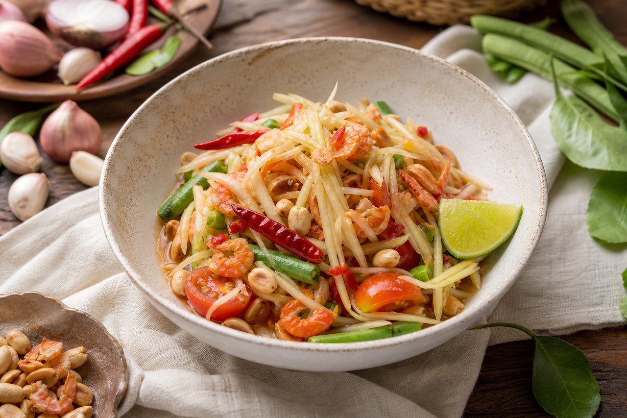Som Tam — Thai Green Papaya Salad